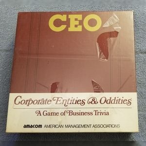 CEO Corporate Entities & Oddities A Game Of Business Trivia 1984